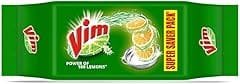 Vim Bar - 200gm X 4 | New Superfast Vim Dishwash Bar - Removes burnt & stickiest grease with the power of 100 lemons