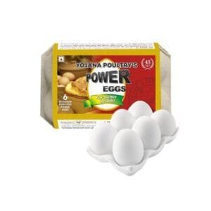 Yojana Poultry Power White Eggs - 6 pcs