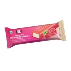 Baskin Robbins Raspberry Vanilla Doublet Bar Ice Cream Stick Net Qty: 65 ml
