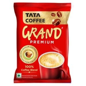 Tata Coffee Grand Premium 100% Coffee Blend Instant Coffee Pouch Net Qty: 45g