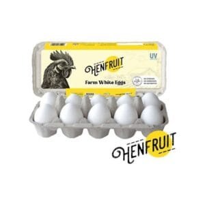 Hen Fruit Farm White Eggs - Pack of 10