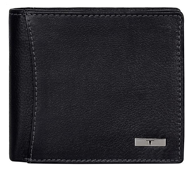 URBAN FOREST Oliver Black Leather Wallet for Men, 6 Card Slot - Image 2