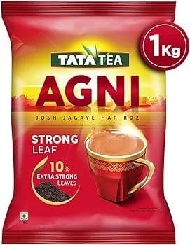Tata Tea Agni | Strong chai With 10% Extra Strong Leaves | Black Tea | 1 kg