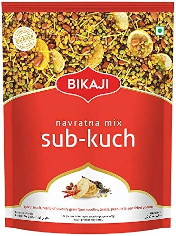 Bikaji Sub Kuch Navratan Mixture | Farsan | Chivda | Authentic Indian Namkeen | Made in Bikaner | Traditional recipe | Mix of Namkeen, Peanuts & Potato Sticks | Best Indian Tea Snack | 1Kg Pack