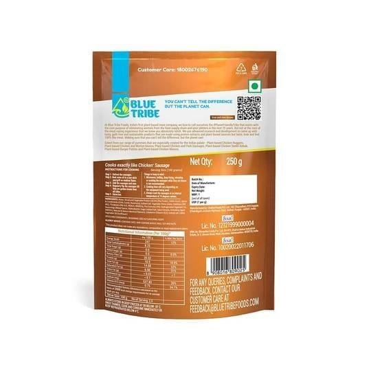 Blue Tribe Foods Plant-Based Chicken Sausage (Frozen) - Image 3