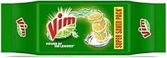 Vim Bar - 200gm X 4 | New Superfast Vim Dishwash Bar - Removes burnt & stickiest grease with the power of 100 lemons