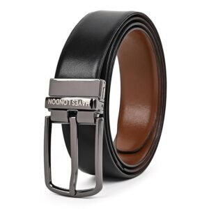 HAYES LONDON Belts for Men Leather Original - Belt for Men Formal with Classic Design, Durable and Italian Reversible Men Belts for All Occasions
