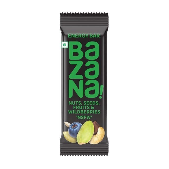 Bazana Nuts, Seeds, Fruits & Wildberries Energy Bar Net Qty: 38 g