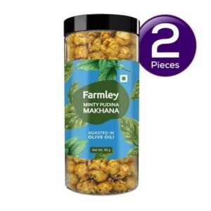 Farmley Minty Pudina Makhana Roasted In Olive Oil 83 gms Combo Net Qty: 83gms X 2