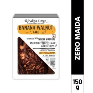 The Baker's Dozen Wholewheat Banana Walnut Cake Net Qty: 150 g