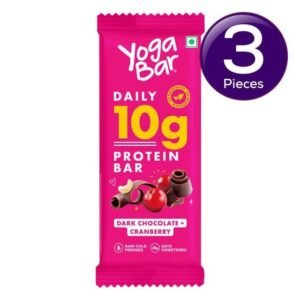 Yoga Bar 10G Protein Dark Choco Chip Protein Bar 50 gms Combo